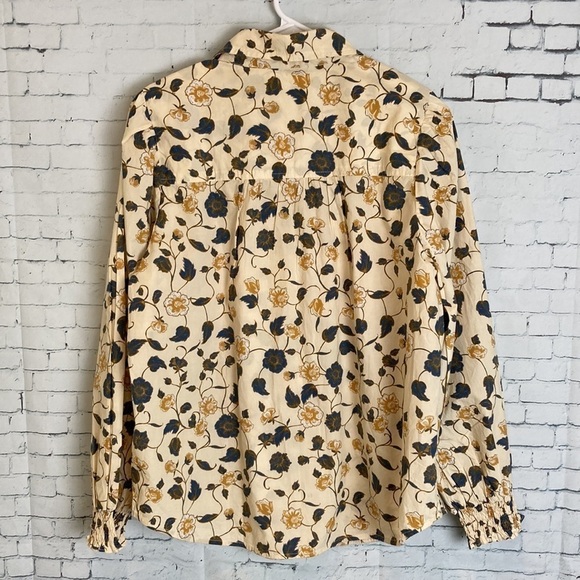 Roller Rabbit Evandra Floral Noemie Top Sz L Boho Feminine Romantic Official - Picture 13 of 16